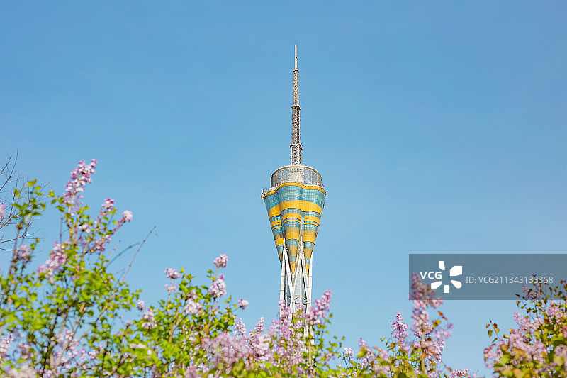 中国河南郑州经济开发区中原福塔图片素材