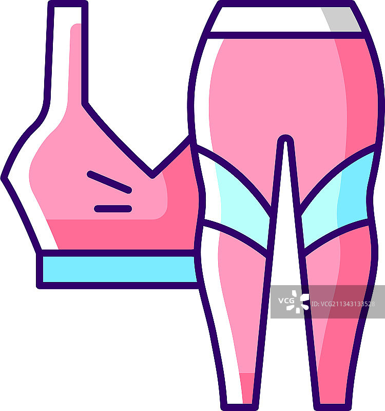 粉色RGB运动服装图标图片素材