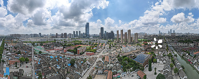 航拍清名桥古运河景区图片素材