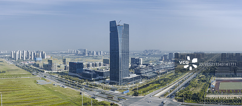 合肥高新区全景航拍图片素材