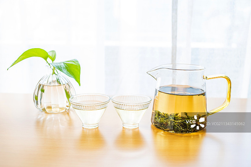 养生草本花茶蒲公英茶图片素材