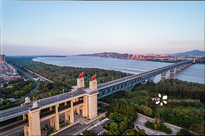 南京长江大桥图片素材