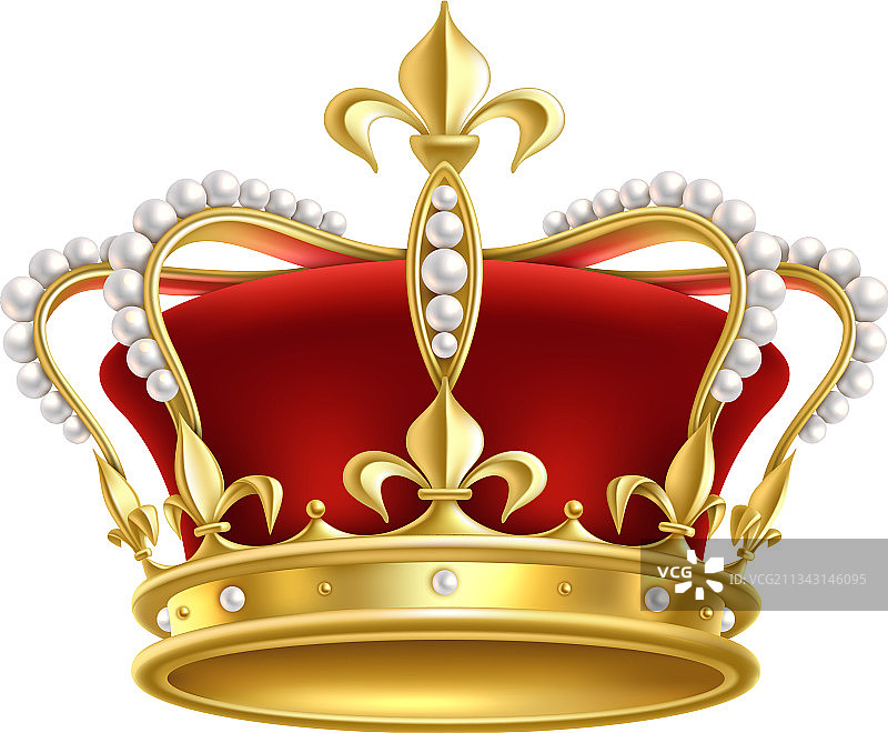 逼真皇冠奢华帝国君主制图片素材