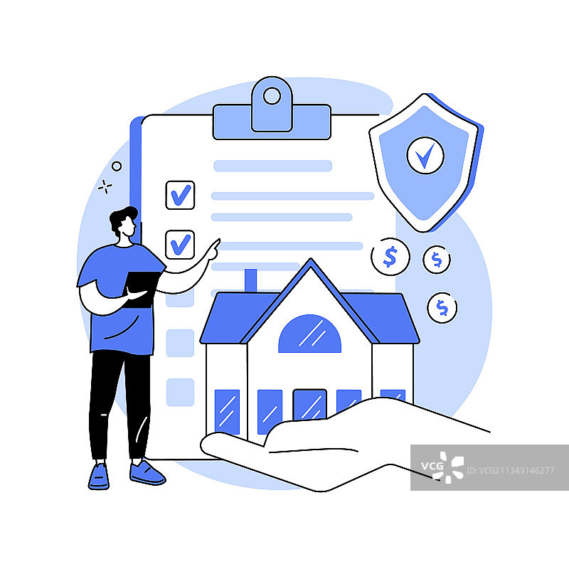 按揭救济计划抽象概念图片素材