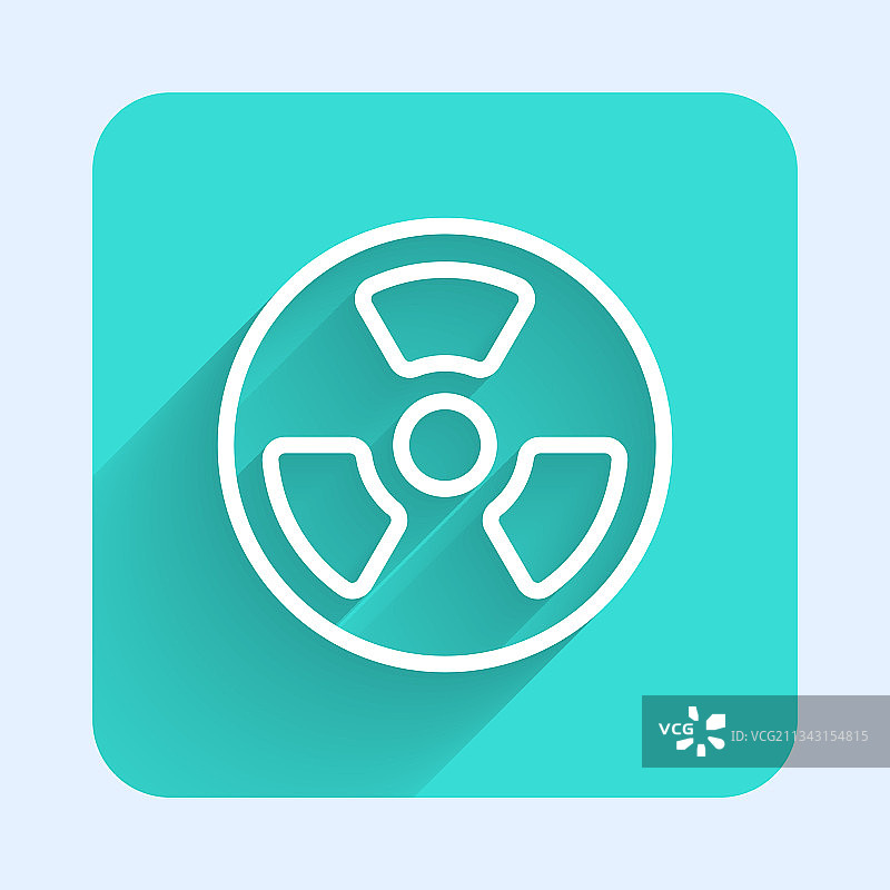 带有长阴影的白色线条放射性图标图片素材