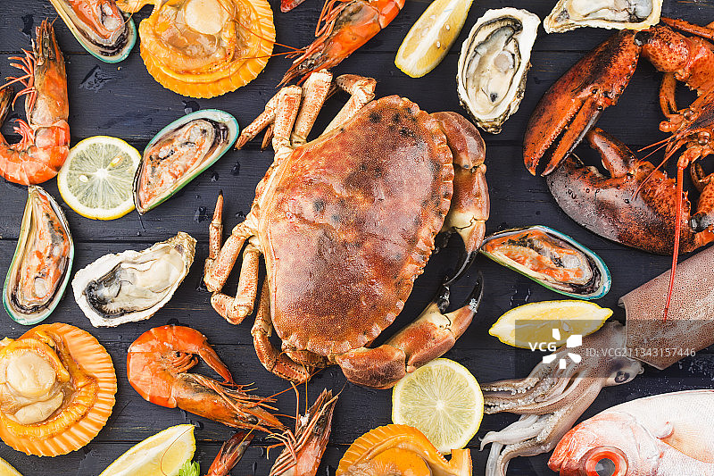 各式新鲜海鲜图片素材