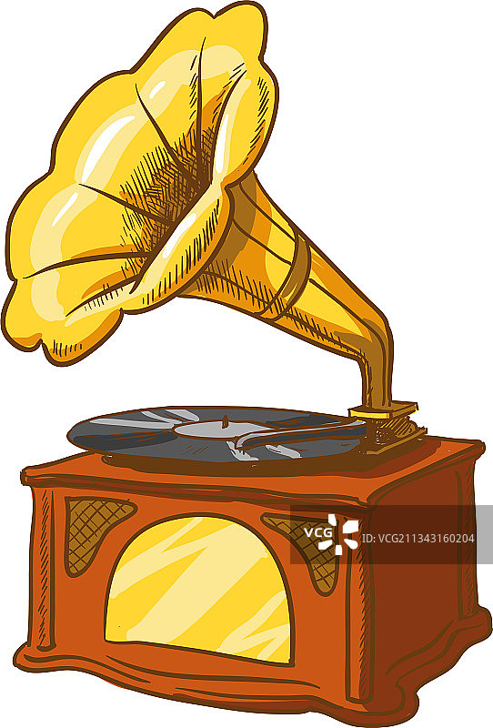 留声机复古音乐播放机图片素材