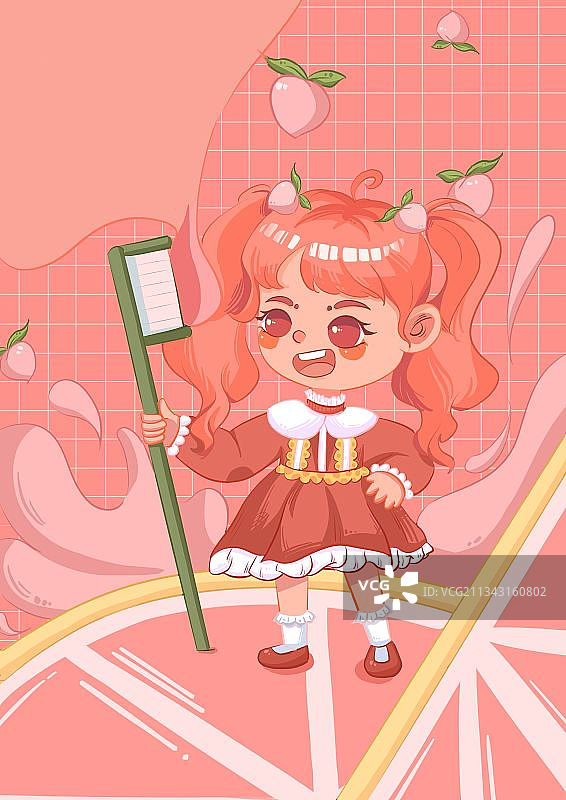 桃桃西柚图片素材