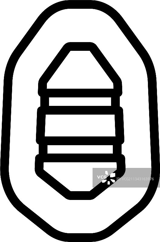 橡皮艇图标图片素材