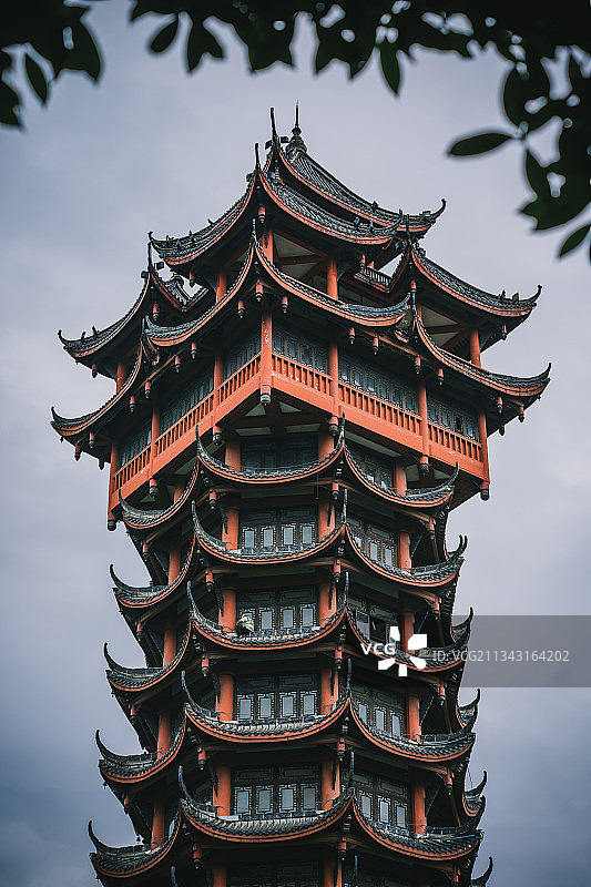 成都塔子山公园九天楼图片素材