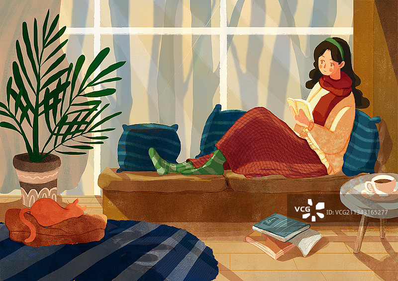 我和我的猫1图片素材