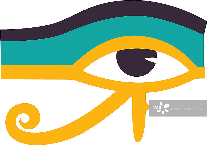 荷鲁斯之眼古埃及符号图片素材