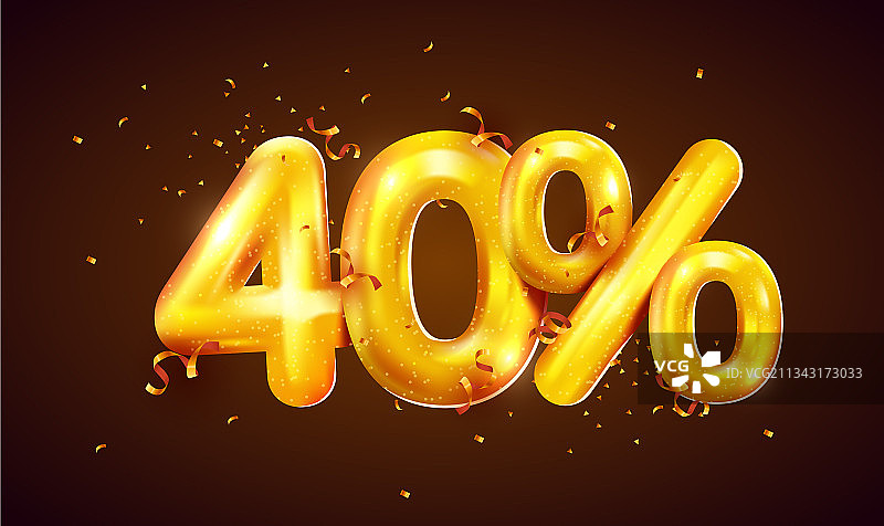 40%折扣创意组合图片素材