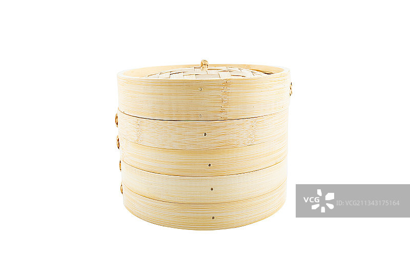 中国蒸制美食炊具竹蒸笼图片素材