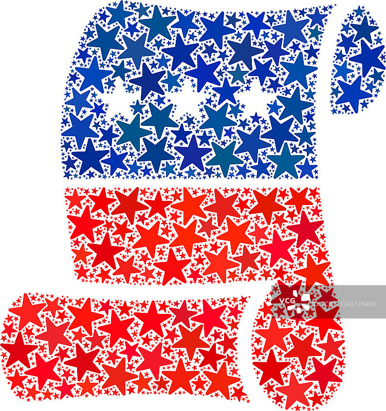 纸质马赛克星星图片素材