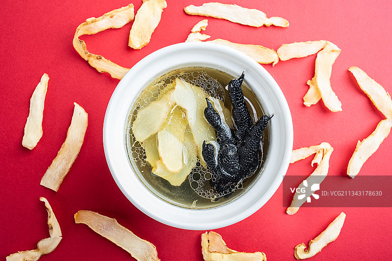 药膳养生汤玉竹乌鸡汤图片素材