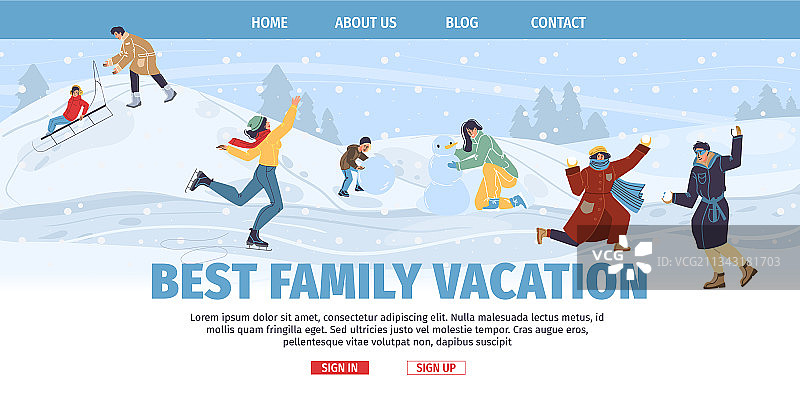 扁平卡通人物节日快乐素材图片素材