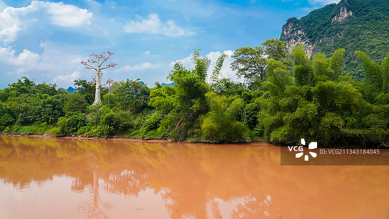 广西崇左明江风光图片素材