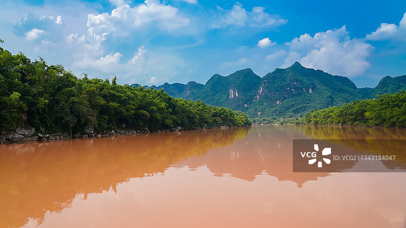 广西崇左明江风光图片素材