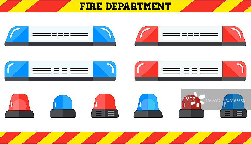 特殊闪光器紧急消防部门图片素材