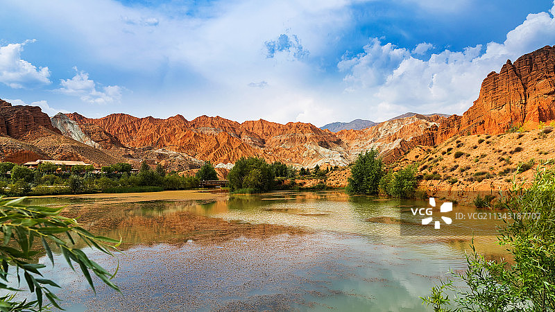 阿什贡七彩丹霞  青海图片素材