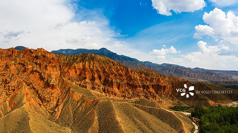 阿什贡七彩丹霞  青海图片素材