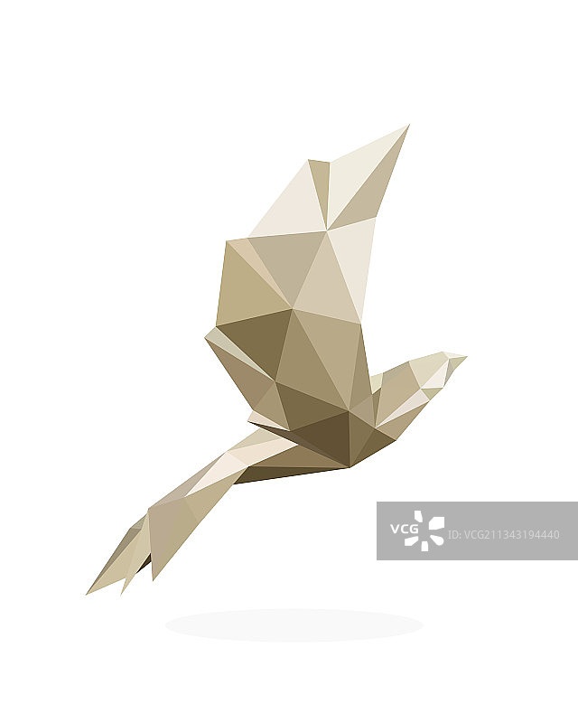 鸽子多边形艺术图像图片素材