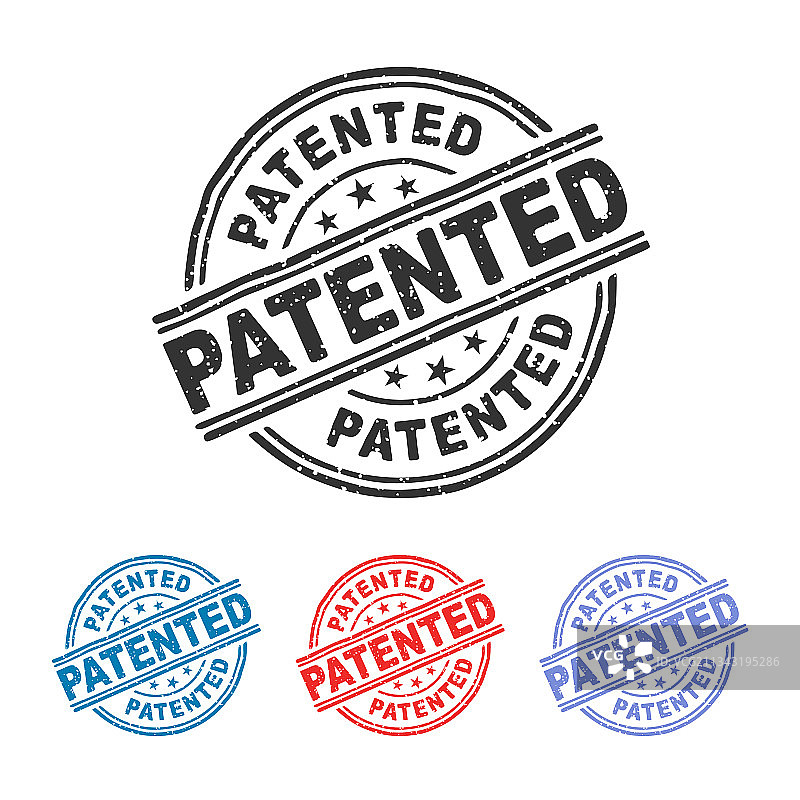 已获专利的橡胶印章图片素材