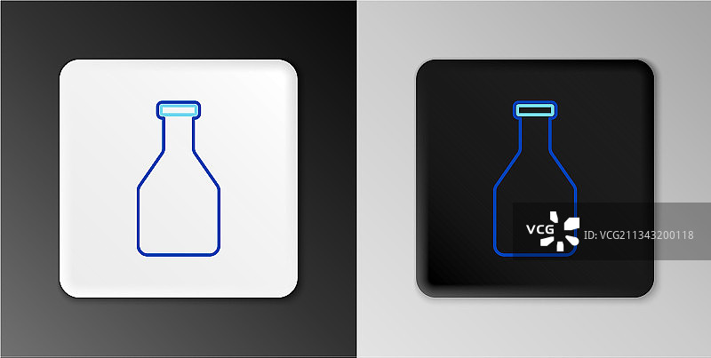 灰色背景上的番茄酱瓶线条图标图片素材