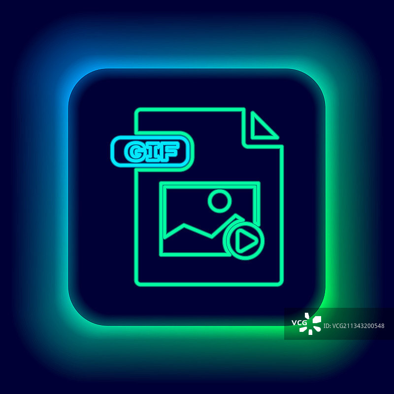 发光霓虹灯线条GIF文件下载图片素材