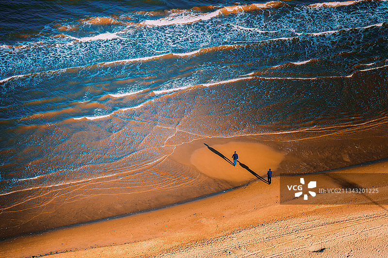 中国河北秦皇岛昌黎黄金海岸海景风图片素材