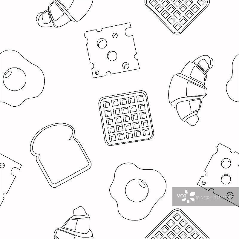 早餐图案图片素材