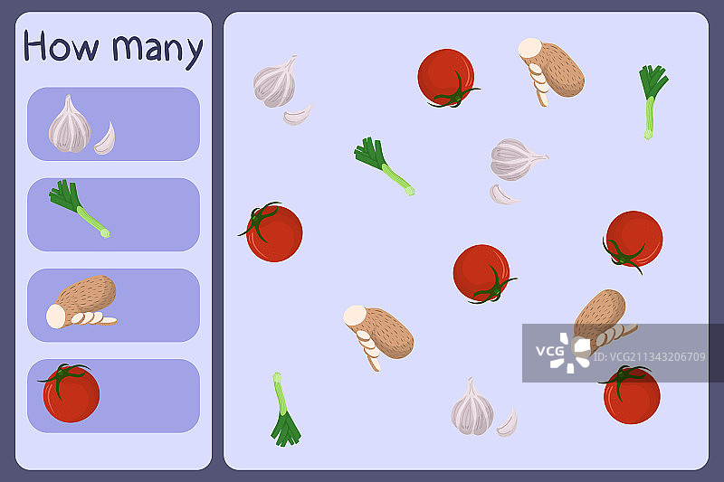 儿童数学迷你游戏 - 数数有多少图片素材