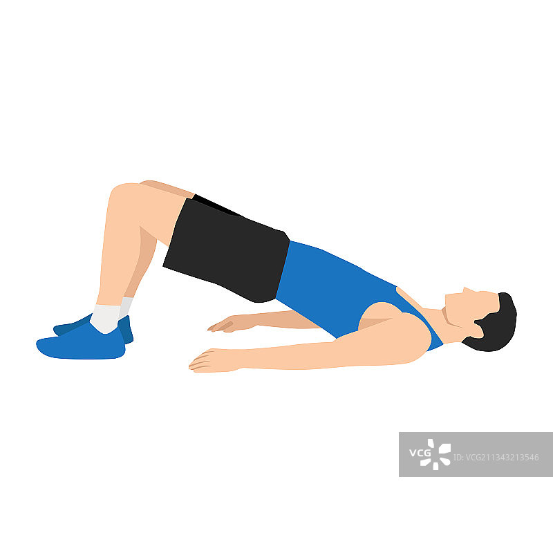 男人做腿筋伸展运动图片素材