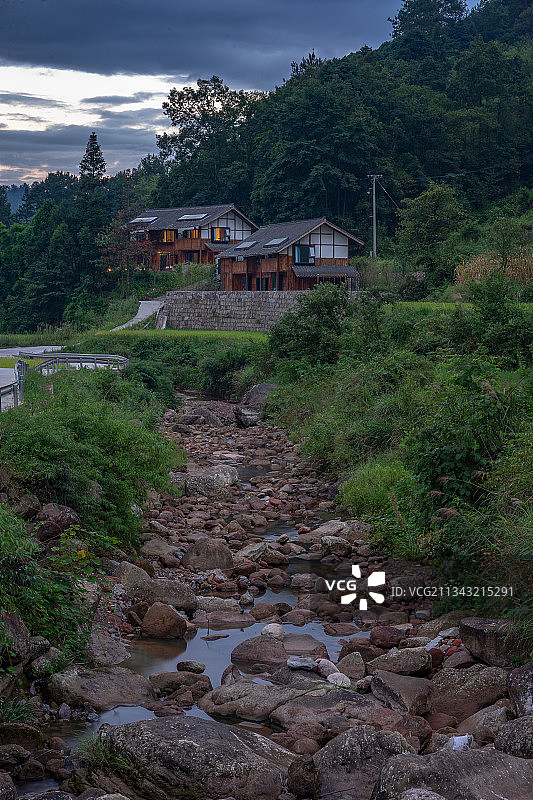 贵州省遵义市习水县山村美景图片素材