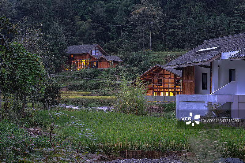 贵州省遵义市习水县山村美景图片素材