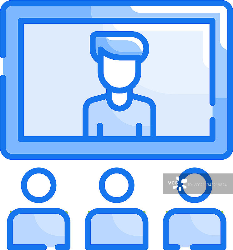 在线会议风格图片素材