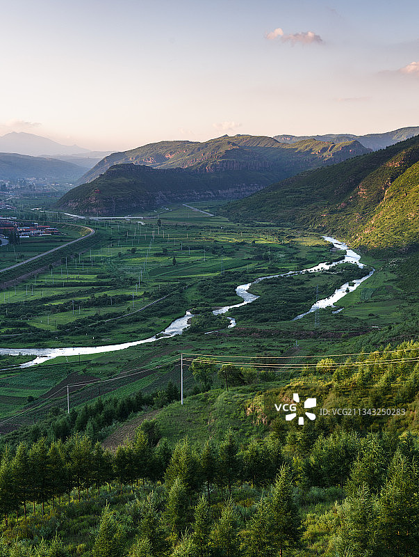 汾河谷图片素材