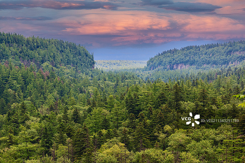 长白山森林公园全景图片素材