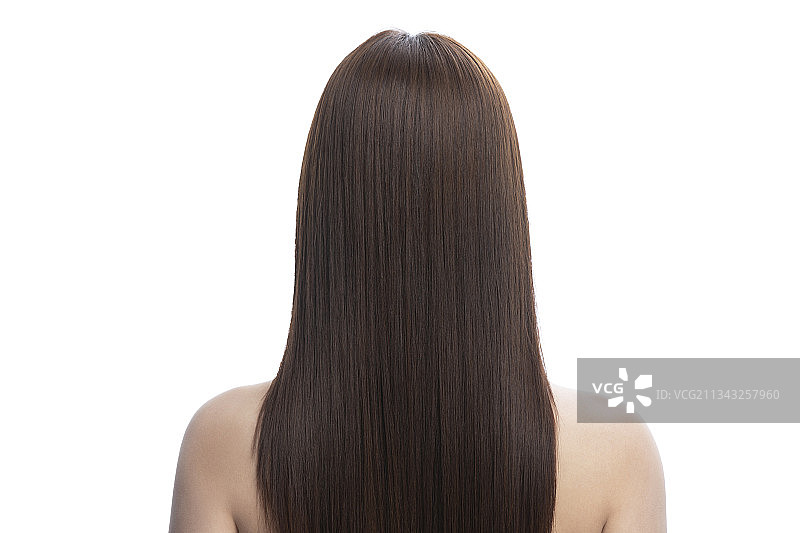 年轻女子的长发特写图片素材