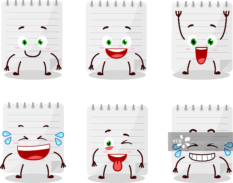 带微笑的卡通人物便签图片素材