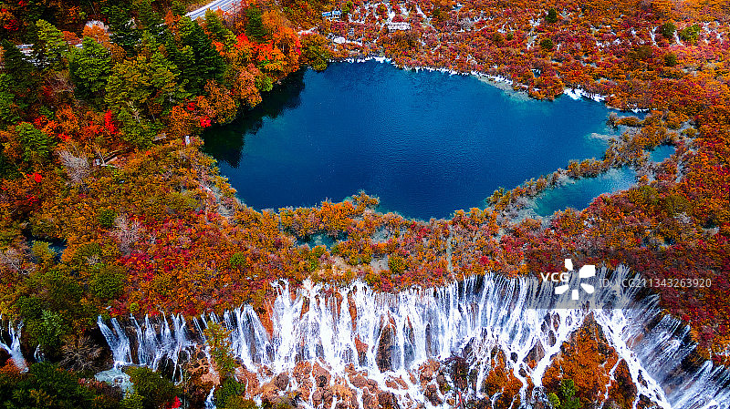 九寨秋色图片素材
