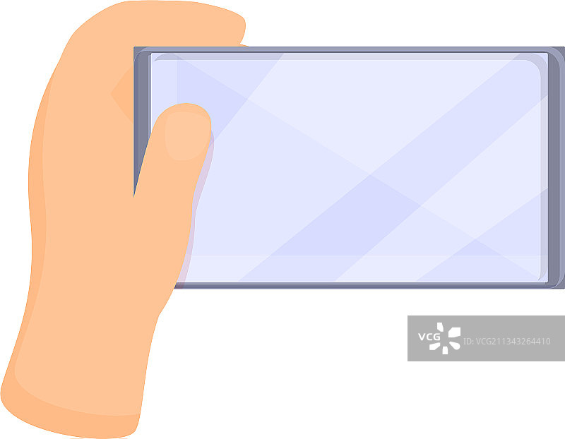卡通风格手持智能手机图标图片素材