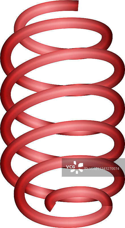 汽车弹簧卡通风格图标图片素材