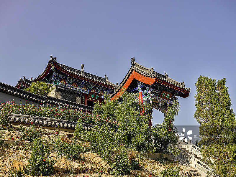 中国山西省忻州市神山村遗山寺图片素材