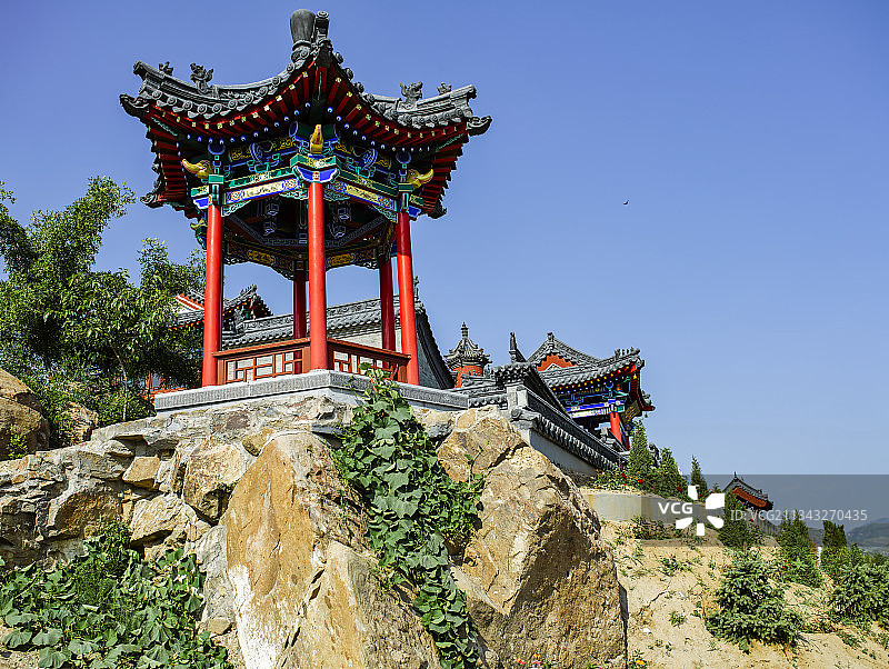中国山西省忻州市神山村遗山寺图片素材