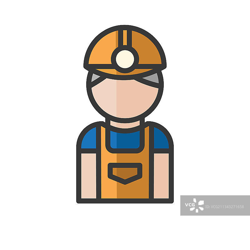 矿工头像工人男人个人资料用户图片素材