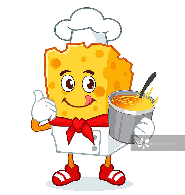 奶酪吉祥物卡通形象图片素材