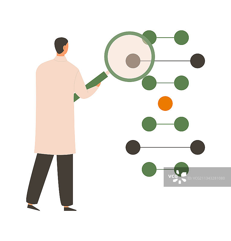 年轻男科学家在研究团队工作图片素材