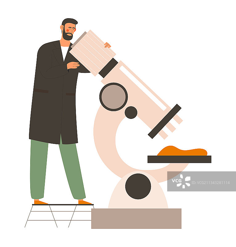 年轻男科学家在研究团队工作图片素材